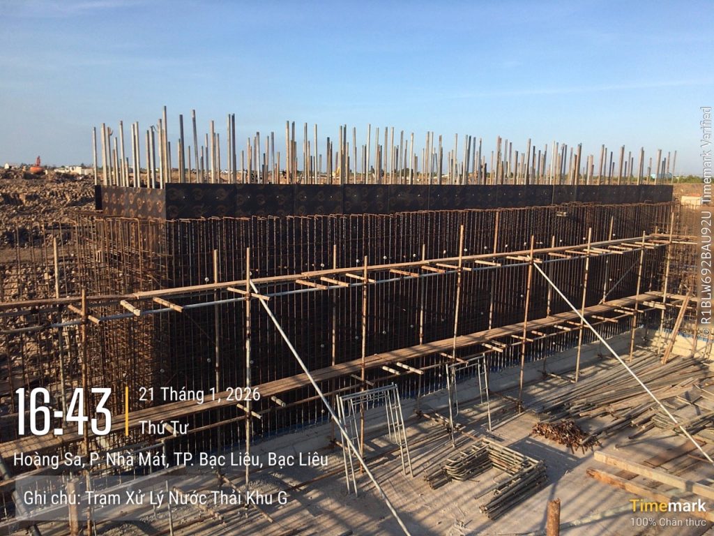 CUNG CẤP, THI CÔNG KẾT CẤU VÀ HOÀN THIỆN TRẠM XỬ LÝ NƯỚC THẢI – KHU G – DỰ ÁN NHÀ Ở KẾT HỢP CÔNG VIÊN CÂY XANH VĨNH TRẠCH ĐÔNG, THÀNH PHỐ BẠC LIÊU